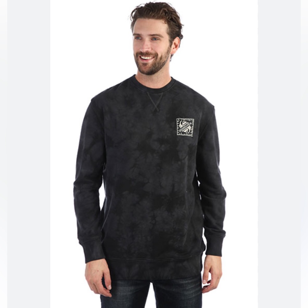 Quiksilver Volcanic Ocean Crew men’s tied dye sweatshirt